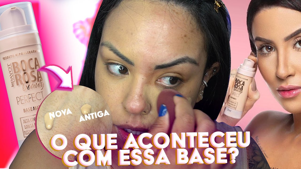 A NOVA FÓRMULA DA BASE da BOCA ROSA! #Opinião #bocarosa #basebocarosa