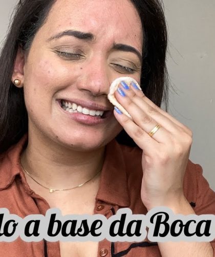 TESTANDO A BASE DA BOCA ROSA COM A ESPONJA