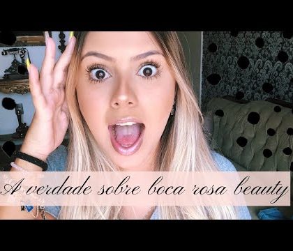 Testando produtos da boca rosa