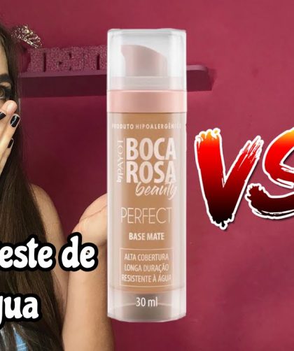 QUAL A MELHOR BASE? MARI MARIA OU BOCA ROSA | TESTE COM ÁGUA | Luana Modena