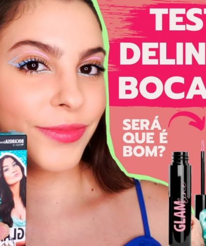 TESTANDO DELINEADOR GLAM LINE BOCA ROSA BEAUTY!