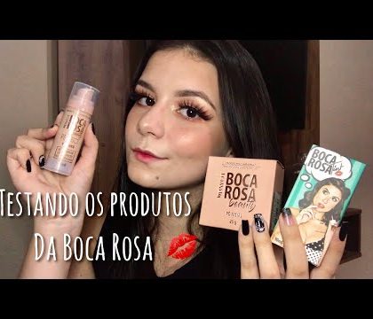 Testando os produtos da Boca Rosa Beauty 💋💄 Primeiras Impressões dos produtos.