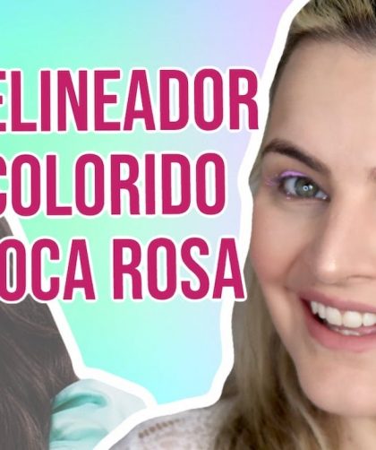 TESTANDO O DELINEADOR COLORIDO GLAM LINE DA BOCA ROSA BEAUTY