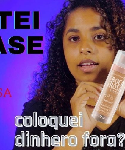 Testei a  BASE BOCA ROSA !!! (resenha)