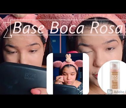 TESTEI a BASE da BOCA ROSA BEAUTY /TESTE da ÁGUA,TRANSFERÊNCIA, será?