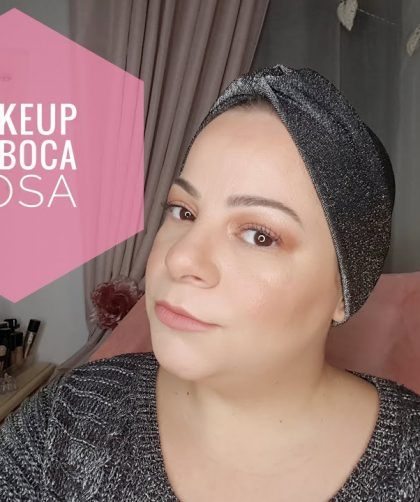 Testando makeup da boca rosa beauty !