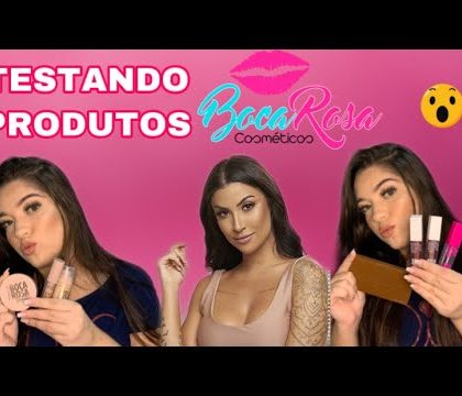 TESTANDO PRODUTOS BOCA ROSA *gostei?*