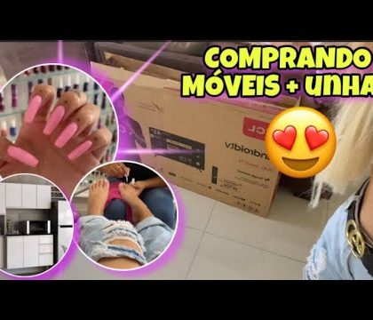 COMPRANDO MÓVEIS PARA MEU AP + FAZENDO AS UNHAS 😍