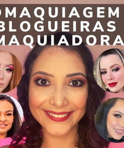 Maquiagem usando só produtos de blogueiras e maquiadoras