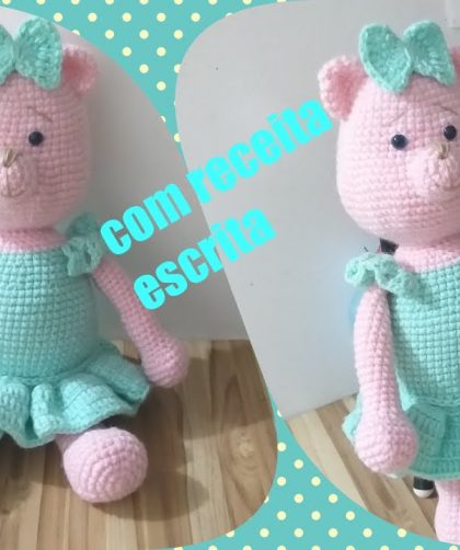 Ursinha Alicy amigurumi/ passo a passo detalhado com receita escrita