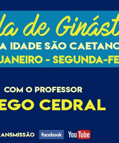 Reapresentação aula de ginástica com Diego Cedral