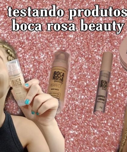 Testando produtos boca rosa beauty em pele oleosa| Alanis Carvalho