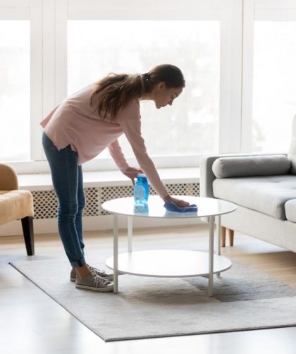 Como limpar mesa de vidro