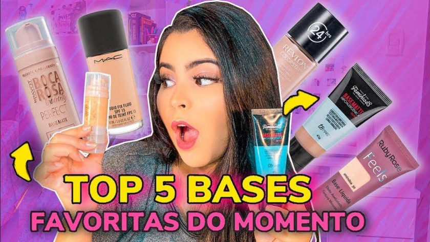 TOP 5 BASES FAVORITAS QUE VOCÊ PRECISA TESTAR! | + DICAS DE COMO ACERTAR O TOM DA BASE ONLINE!