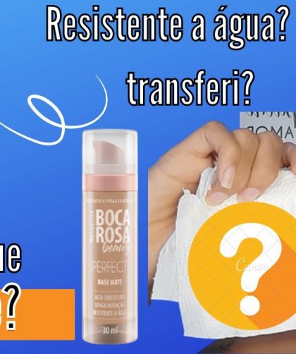 TESTEI- RESENHA BASE DA BOCA ROSA | Teste de água e transferência