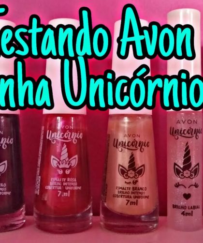 Testando Avon: Linha Unicórnio + Batom Líquido Creamy D'licious Matte Fresh