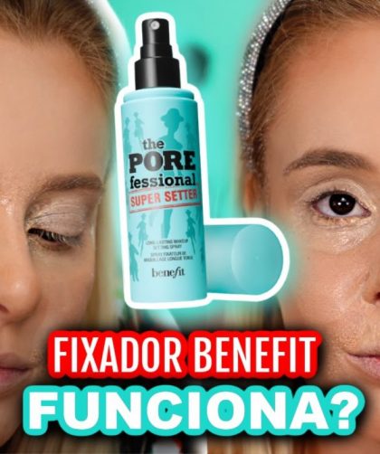 MAQUIAGEM BLINDADA com 1 produto? TESTANDO o FIXADOR de MAQUIAGEM Benefit