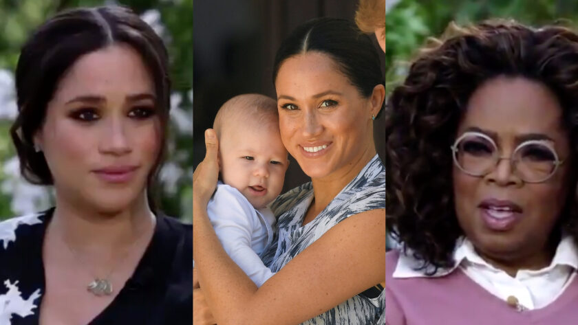 Meghan Markle revela que membros da família real ficaram preocupados com a cor de pele do bebê dela, Archie; assista