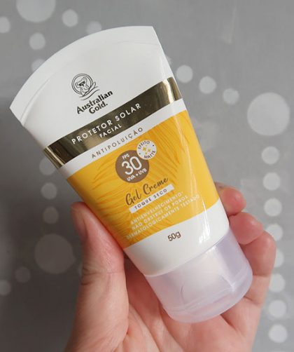 Protetor solar Gel Creme Toque Seco Australian Gold FPS30