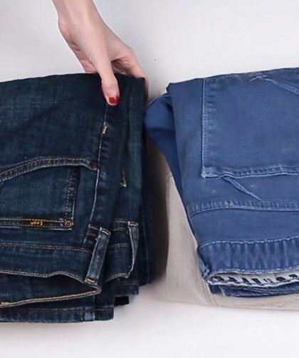 Como dobrar calça jeans – Passo a passo para dobrar e organizar