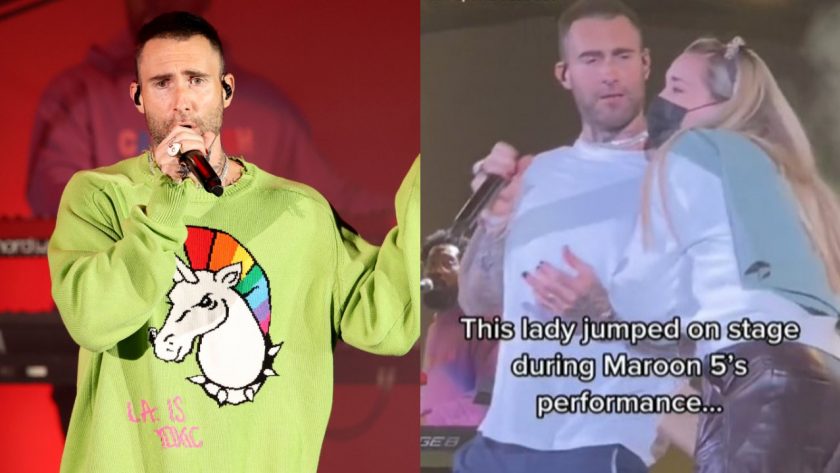 Reação de Adam Levine viraliza e é criticada, após fã invadir palco de show do Maroon 5: “Precisa ser humilde”; Cantor se manifesta — assista