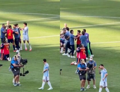Confusão na final da Copa! Jogadores brigam e atitude de Messi rouba a cena