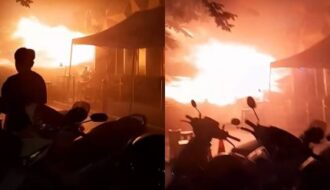 Imagens chocantes! Incêndio em bar na Tailândia deixa 27 mortos e pessoas em pânico