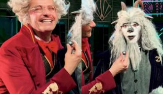 Mágico e Dr. Dillamond em “Wicked”, Baccic e Arizio debatem se o Mágico é um carioca nato