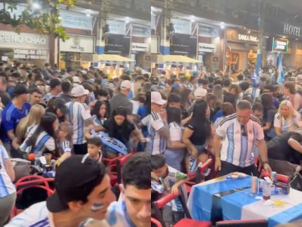 Derrota da Argentina na final da Copa do Mundo gera tumulto e feridos em SC Derrota da Argentina na final da Copa do Mundo gera tumulto e feridos em SC