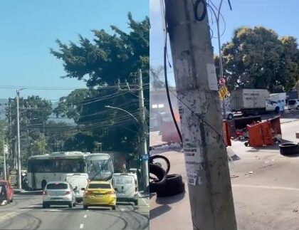 Após prisão, criminosos fecham ruas e sequestram três ônibus no Rio: “Clima de guerra” Após prisão, criminosos fecham ruas e sequestram três ônibus no Rio: “Clima de guerra”