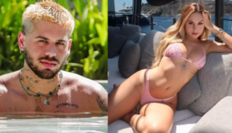 Zé Felipe é flagrado aos beijos com Lara Jucá em after no Rio
