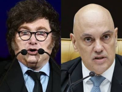 “Lixo careca”: Milei dispara contra Alexandre de Moraes em evento de Flávio Bolsonaro