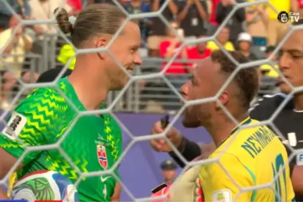 Goleiro da Noruega pediu desculpas a Neymar? Camisa 10 reage à apelo de perfil falso Goleiro da Noruega pediu desculpas a Neymar? Camisa 10 reage à apelo de perfil falso