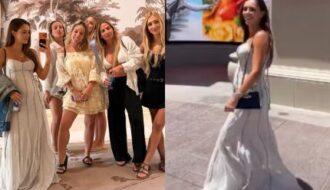 Grávida, Bruna Biancardi exibe barriga durante passeio com amigas em Las Vegas