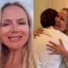 Eliana mostra emoção ao reencontrar o filho e explica motivo da distância: “Orgulhosa”