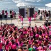 Onda rosa: mais de 2 mil pessoas lotam o Emissário de Santos em ação da Ultra Academia