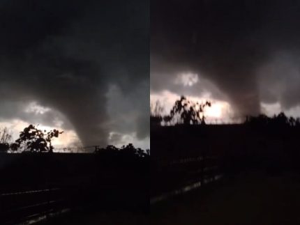 Tornado atinge cidade no interior do RS, deixa feridos e causa destruição