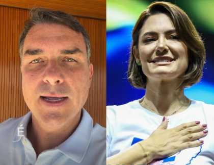 Flávio Bolsonaro pede desculpas a Michelle e busca apoio para sua candidatura Flávio Bolsonaro pede desculpas a Michelle e busca apoio para sua candidatura