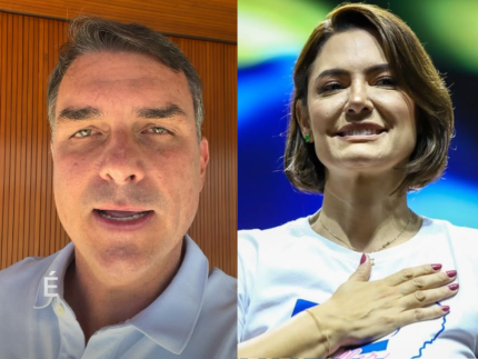 Flávio Bolsonaro pede desculpas a Michelle e busca apoio para sua candidatura