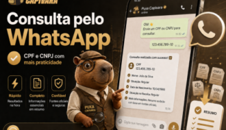 Puxa Capivara agora permite consultar CPF e CNPJ diretamente pelo WhatsApp; saiba como