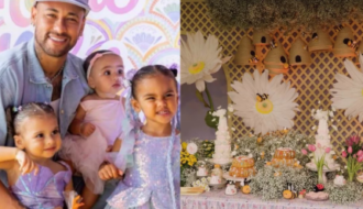 Filhas de Neymar! Bruna Biancardi organiza festa de aniversário conjunta para Mel e Helena