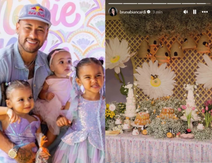Filhas de Neymar Jr., Mel e Helena ganham festa conjunta; veja detalhes Filhas de Neymar Jr., Mel e Helena ganham festa conjunta; veja detalhes