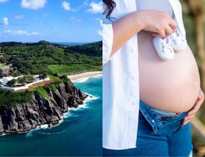 Mulher dá à luz em Fernando de Noronha, onde partos programados são restringidos desde 2004