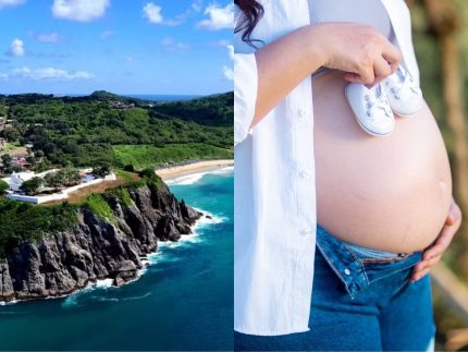 Mulher dá à luz em Fernando de Noronha, onde partos programados são restringidos desde 2004