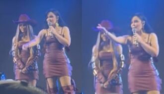 Maraisa perde a paciência e para show após laser ser apontado para o rosto de Maiara