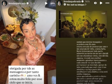 Após período delicado, Linn da Quebrada celebra novo ciclo: “Meu melhor momento” Após período delicado, Linn da Quebrada celebra novo ciclo: “Meu melhor momento”