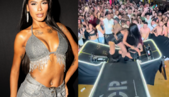Pocah e bailarinas caem após estrutura de palco desabar durante show