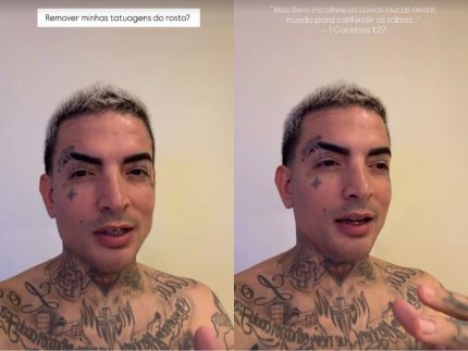 MC Guimê rebate ataques às tatuagens no rosto após mudança no visual: “Não vou remover”