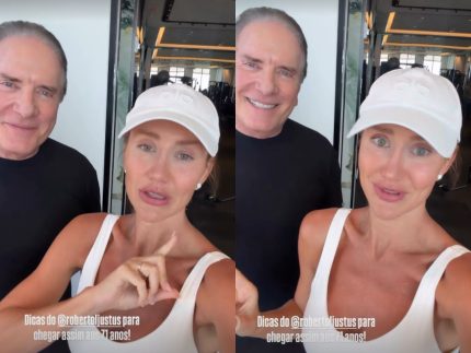 Ana Paula Siebert elogia físico de Roberto Justus aos 71 anos e afirma: “Tem um coxão”