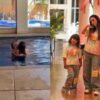 Momento mãe e filha! Na piscina, Tata Werneck derrete a web ao cantar para Clara Maria